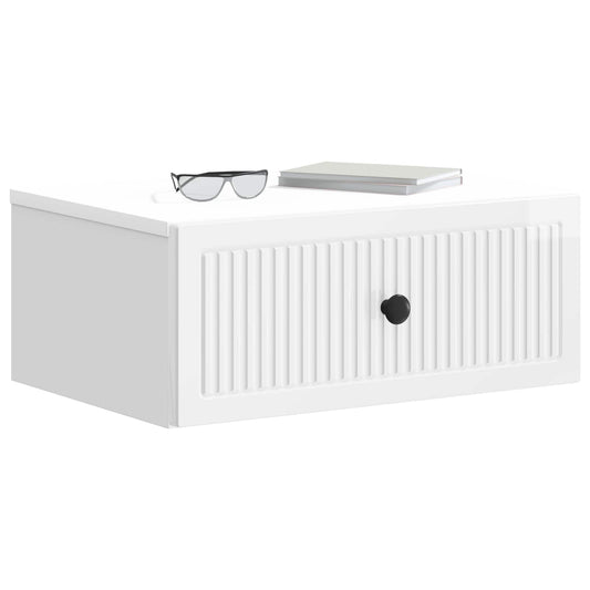 Bedside Cabinet with Drawer High Gloss White 49 x 34.5 x 20 cm Bedside Cabinet with Drawer High Gloss White 49 x 34.5 x 20 cm