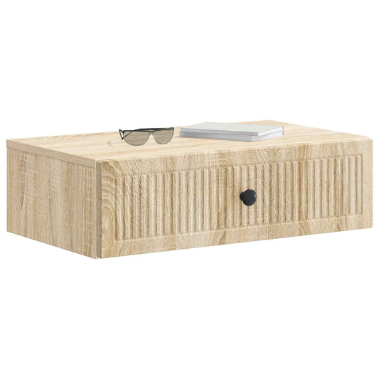 Wall-Mounted Side Table Sonoma Oak 59 x 34.5 x 17 cm Wall-Mounted Side Table Sonoma Oak 59 x 34.5 x 17 cm