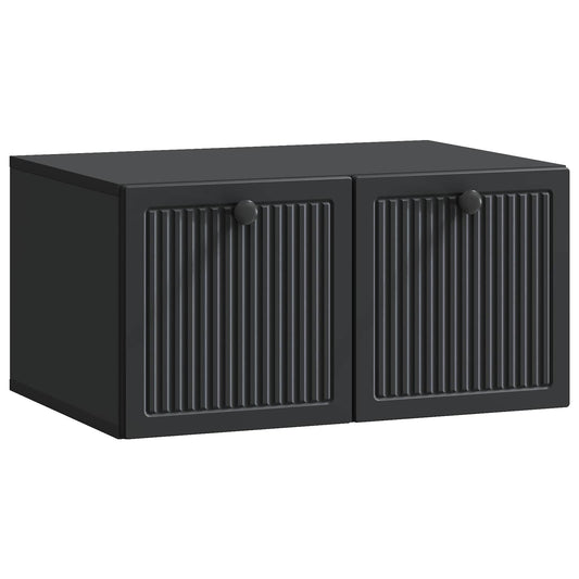 Wall-Mounted TV Cabinet Black 59.5 x 41 x 30 cm Engineered Wood Wall-Mounted TV Cabinet Black 59.5 x 41 x 30 cm Engineered Wood