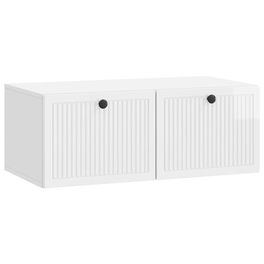 Wall-Mounted TV Cabinet High Gloss White 78.5 x 41 x 30 cm Wall-Mounted TV Cabinet High Gloss White 78.5 x 41 x 30 cm