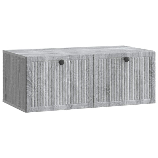 Wall-Mounted TV Cabinet Grey Sonoma 78.5 x 41 x 30 cm Wall-Mounted TV Cabinet Grey Sonoma 78.5 x 41 x 30 cm