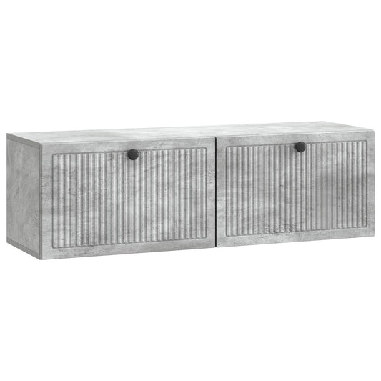 Wall-Mounted TV Cabinet Concrete Grey 98 x 31 x 30 cm Wall-Mounted TV Cabinet Concrete Grey 98 x 31 x 30 cm