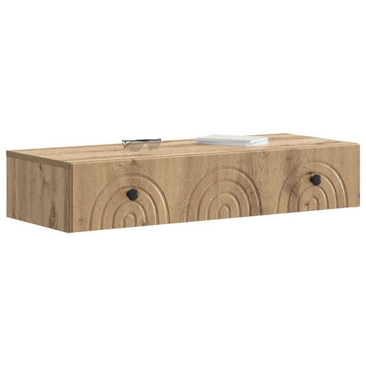 Wall-Mounted Side Table Artisan Oak 87.5 x 34.5 x 17 cm Wall-Mounted Side Table Artisan Oak 87.5 x 34.5 x 17 cm