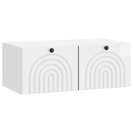 Wall-Mounted TV Cabinet High Gloss White 78.5 x 41 x 30 cm Wall-Mounted TV Cabinet High Gloss White 78.5 x 41 x 30 cm