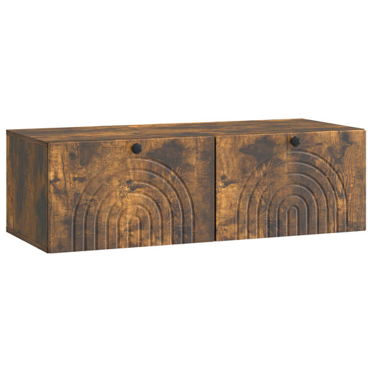 Wall-Mounted TV Cabinet Wall-mounted Smoked Oak 99 x 41 x 30 cm Wall-Mounted TV Cabinet Wall-mounted Smoked Oak 99 x 41 x 30 cm