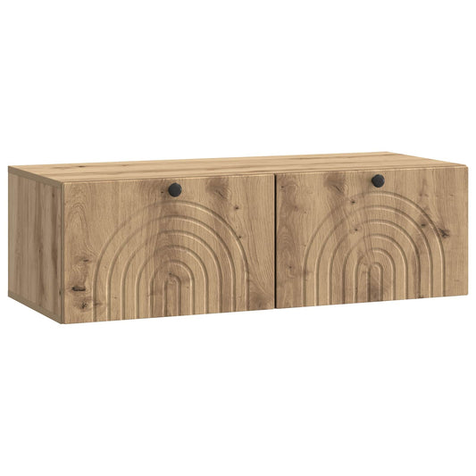 Wall-Mounted TV Cabinet Artisan Oak 99 x 41 x 30 cm Wall-Mounted TV Cabinet Artisan Oak 99 x 41 x 30 cm