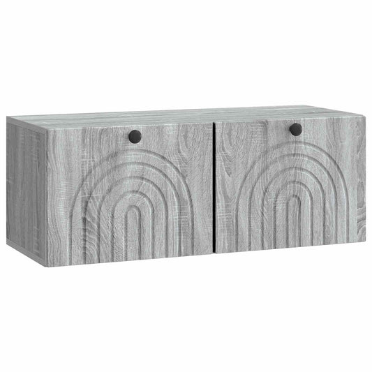 Wall-Mounted TV Cabinet Grey Sonoma 78.5 x 31 x 30 cm Wall-Mounted TV Cabinet Grey Sonoma 78.5 x 31 x 30 cm