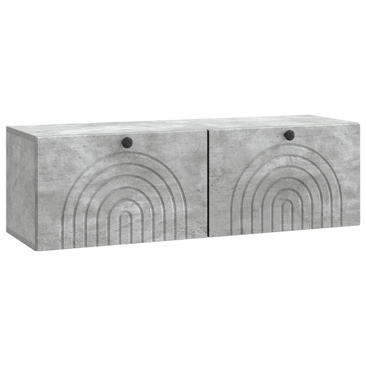 Wall-Mounted TV Cabinet Concrete Grey 98 x 31 x 30 cm Wall-Mounted TV Cabinet Concrete Grey 98 x 31 x 30 cm