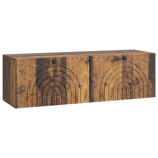Wall-Mounted TV Cabinet Wall-mounted Old Wood 98 x 31 x 30 cm Wall-Mounted TV Cabinet Wall-mounted Old Wood 98 x 31 x 30 cm