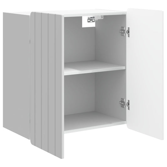 Wall-Mounted Cabinet High Gloss White 59 x 31 x 64 cm Wall-Mounted Cabinet High Gloss White 59 x 31 x 64 cm