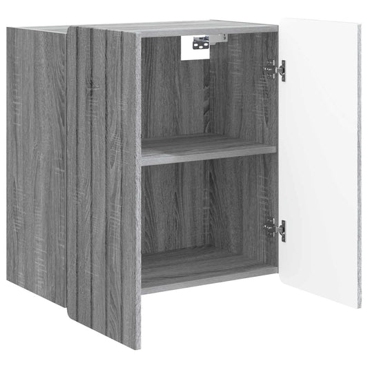 Wall-Mounted Cabinet Grey Sonoma 59 x 31 x 64 cm Wall-Mounted Cabinet Grey Sonoma 59 x 31 x 64 cm