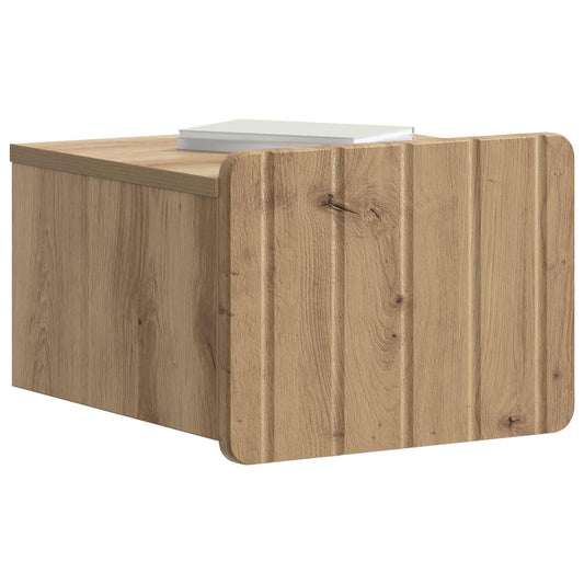 Wall-Mounted Bedside Cabinet 2 pcs Artisan Oak Engineered Wood Wall-Mounted Bedside Cabinet 2 pcs Artisan Oak Engineered Wood