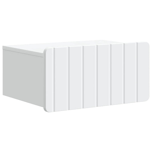 Wall-Mounted Bedside Cabinet White 49 x 34.5 x 24 cm Wall-Mounted Bedside Cabinet White 49 x 34.5 x 24 cm