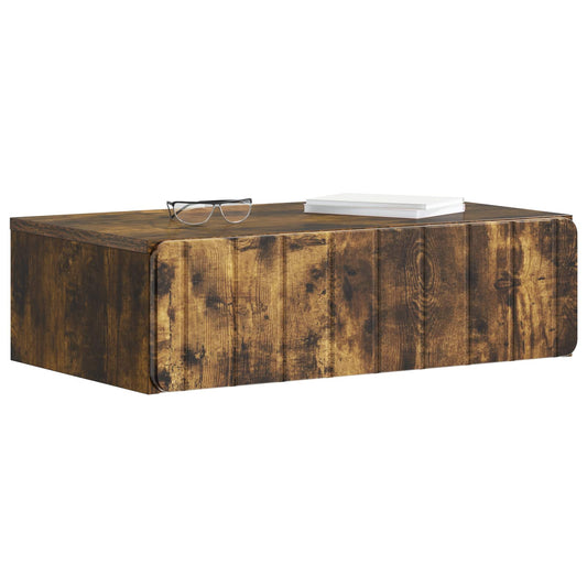 Wall-Mounted Side Table Smoked Oak 59 x 34.5 x 17 cm Wall-Mounted Side Table Smoked Oak 59 x 34.5 x 17 cm