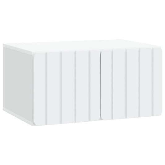 Wall-Mounted TV Cabinet White 59.5 x 41 x 30 cm Engineered Wood Wall-Mounted TV Cabinet White 59.5 x 41 x 30 cm Engineered Wood