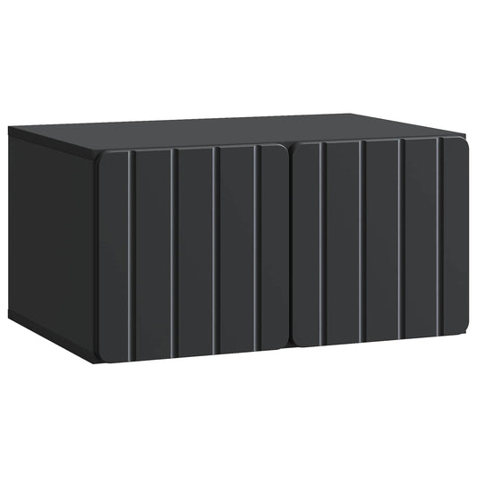 Wall-Mounted TV Cabinet Black 59.5 x 41 x 30 cm Engineered Wood Wall-Mounted TV Cabinet Black 59.5 x 41 x 30 cm Engineered Wood
