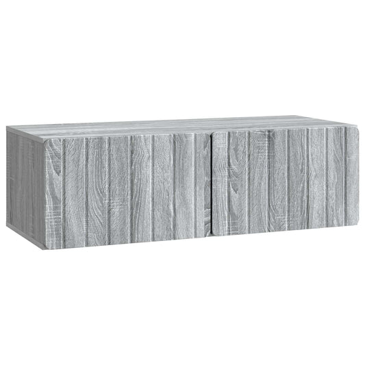 Wall-Mounted TV Cabinet Grey Sonoma 98 x 41 x 30 cm Wall-Mounted TV Cabinet Grey Sonoma 98 x 41 x 30 cm