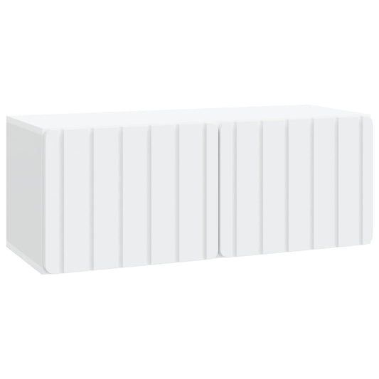 Wall-Mounted TV Cabinet White 78.5 x 31 x 30 cm Engineered Wood Wall-Mounted TV Cabinet White 78.5 x 31 x 30 cm Engineered Wood