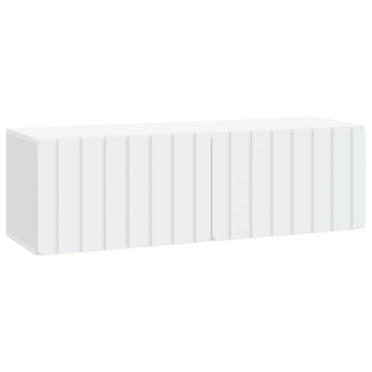 Wall-Mounted TV Cabinet White 98 x 31 x 30 cm Engineered Wood Wall-Mounted TV Cabinet White 98 x 31 x 30 cm Engineered Wood
