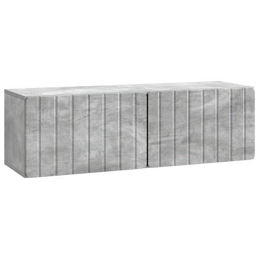 Wall-Mounted TV Cabinet Concrete Grey 98 x 31 x 30 cm Wall-Mounted TV Cabinet Concrete Grey 98 x 31 x 30 cm