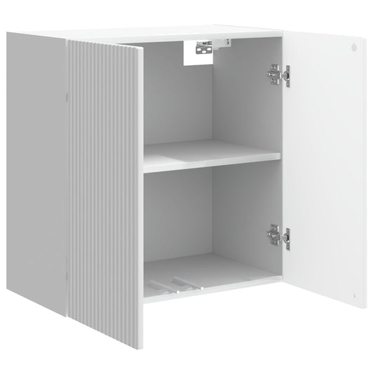 Wall-Mounted Cabinet High Gloss White 59 x 31 x 60 cm Wall-Mounted Cabinet High Gloss White 59 x 31 x 60 cm