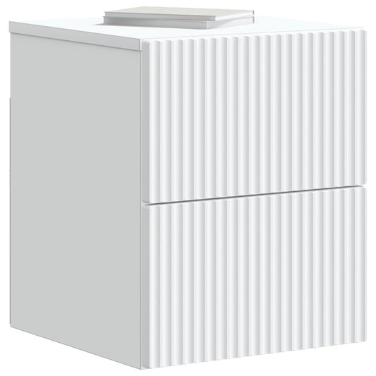 Wall-Mounted Bedside Cabinet White 33 x 34.5 x 40 cm Wall-Mounted Bedside Cabinet White 33 x 34.5 x 40 cm
