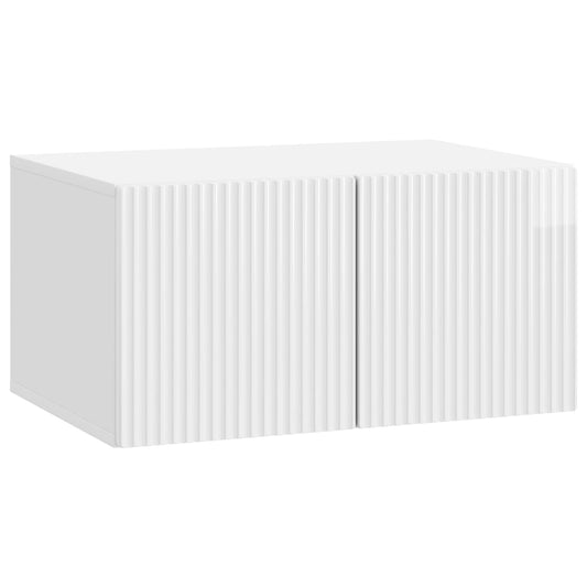 Wall-Mounted TV Cabinet High Gloss White 59.5 x 41 x 30 cm Wall-Mounted TV Cabinet High Gloss White 59.5 x 41 x 30 cm