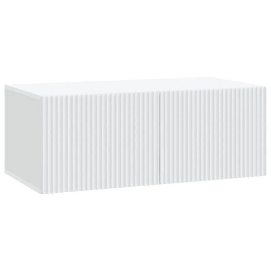 Wall-Mounted TV Cabinet White 78.5 x 41 x 30 cm Engineered Wood Wall-Mounted TV Cabinet White 78.5 x 41 x 30 cm Engineered Wood