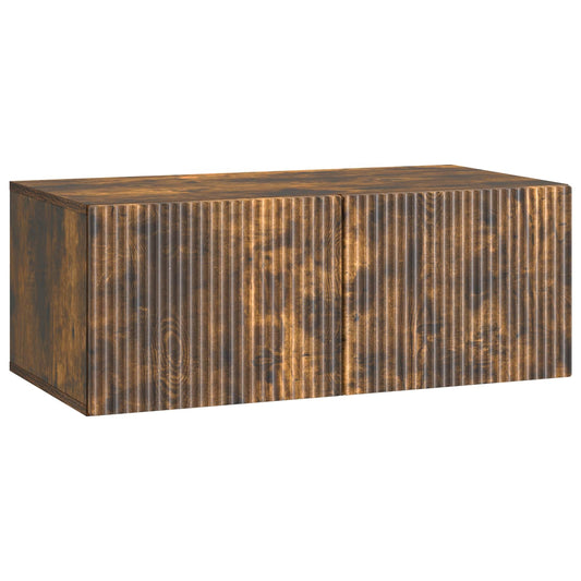 Wall-Mounted TV Cabinet Smoked Oak 78.5 x 41 x 30 cm Wall-Mounted TV Cabinet Smoked Oak 78.5 x 41 x 30 cm