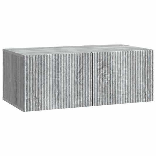 Wall-Mounted TV Cabinet Grey Sonoma 78.5 x 41 x 30 cm Wall-Mounted TV Cabinet Grey Sonoma 78.5 x 41 x 30 cm