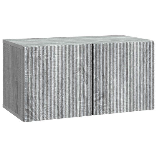Wall-Mounted TV Cabinet Grey Sonoma 59.5 x 31 x 30 cm Wall-Mounted TV Cabinet Grey Sonoma 59.5 x 31 x 30 cm
