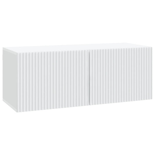 Wall-Mounted TV Cabinet White 78.5 x 31 x 30 cm Engineered Wood Wall-Mounted TV Cabinet White 78.5 x 31 x 30 cm Engineered Wood