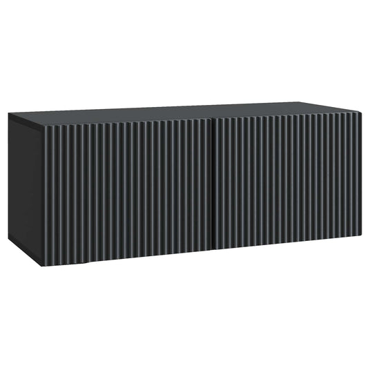 Wall-Mounted TV Cabinet Black 78.5 x 31 x 30 cm Engineered Wood Wall-Mounted TV Cabinet Black 78.5 x 31 x 30 cm Engineered Wood