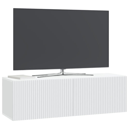Wall-Mounted TV Cabinet White 98 x 31 x 30 cm Engineered Wood Wall-Mounted TV Cabinet White 98 x 31 x 30 cm Engineered Wood