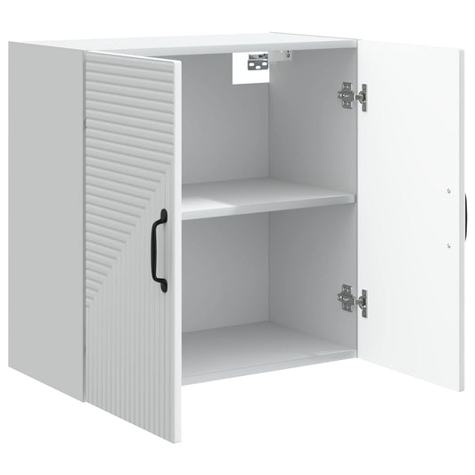Wall-Mounted Cabinet White 59 x 31 x 60 cm Engineered Wood Wall-Mounted Cabinet White 59 x 31 x 60 cm Engineered Wood