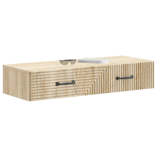 Wall-Mounted Side Table Sonoma Oak 87.5 x 34.5 x 17 cm Wall-Mounted Side Table Sonoma Oak 87.5 x 34.5 x 17 cm