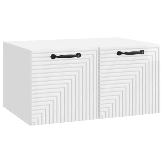 Wall-Mounted TV Cabinet High Gloss White 59.5 x 41 x 30 cm Wall-Mounted TV Cabinet High Gloss White 59.5 x 41 x 30 cm