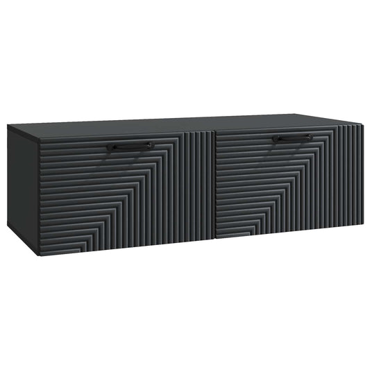 Wall-Mounted TV Cabinet Black 98 x 41 x 30 cm Engineered Wood Wall-Mounted TV Cabinet Black 98 x 41 x 30 cm Engineered Wood