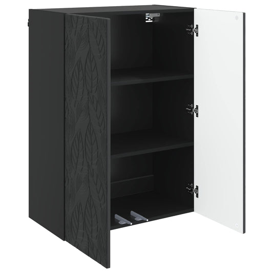 Wall-Mounted Cabinet Black 66 x 34.5 x 90 cm Engineered Wood Wall-Mounted Cabinet Black 66 x 34.5 x 90 cm Engineered Wood
