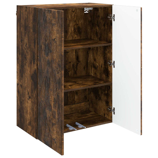 Wall-Mounted Cabinet Smoked Oak 66 x 34.5 x 90 cm Wall-Mounted Cabinet Smoked Oak 66 x 34.5 x 90 cm