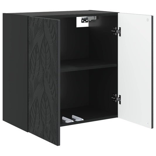 Wall-Mounted Cabinet Black 59 x 31 x 60 cm Engineered Wood Wall-Mounted Cabinet Black 59 x 31 x 60 cm Engineered Wood