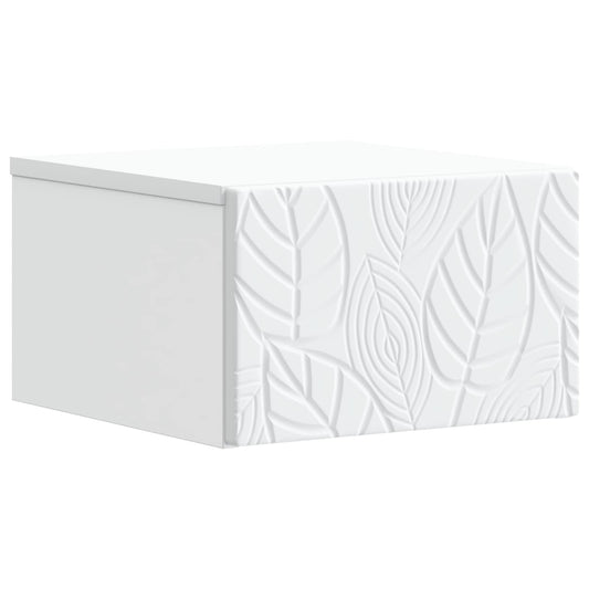 Wall-Mounted Side Table White 34.5 x 33 x 20 cm Engineered Wood Wall-Mounted Side Table White 34.5 x 33 x 20 cm Engineered Wood