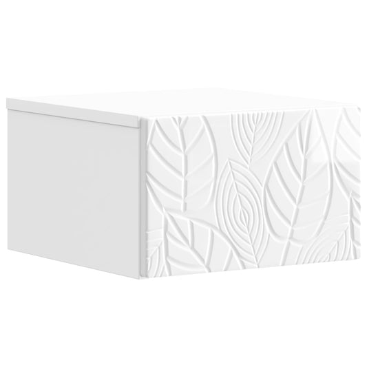 Wall-Mounted Bedside Cabinet 2 pcs High Gloss White Wall-Mounted Bedside Cabinet 2 pcs High Gloss White