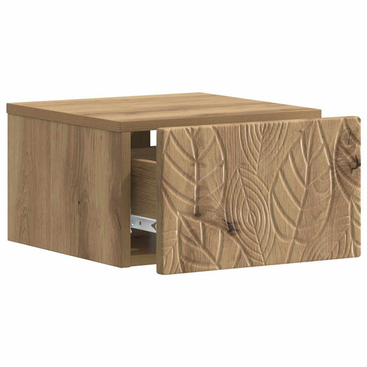 Wall-Mounted Bedside Cabinet Artisan Oak 49 x 34.5 x 20 cm Wall-Mounted Bedside Cabinet Artisan Oak 49 x 34.5 x 20 cm