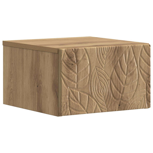 Wall-Mounted Bedside Cabinet 2 pcs Artisan Oak Wall-Mounted Bedside Cabinet 2 pcs Artisan Oak