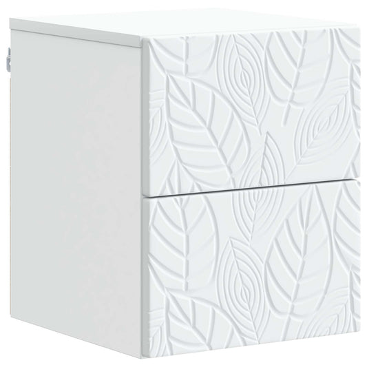 Wall-Mounted Bedside Cabinet 2 pcs White 34.5 x 33 x 40 cm Wall-Mounted Bedside Cabinet 2 pcs White 34.5 x 33 x 40 cm