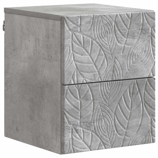 Wall-Mounted Bedside Cabinet Concrete Grey 34.5 x 33 x 40 cm Wall-Mounted Bedside Cabinet Concrete Grey 34.5 x 33 x 40 cm