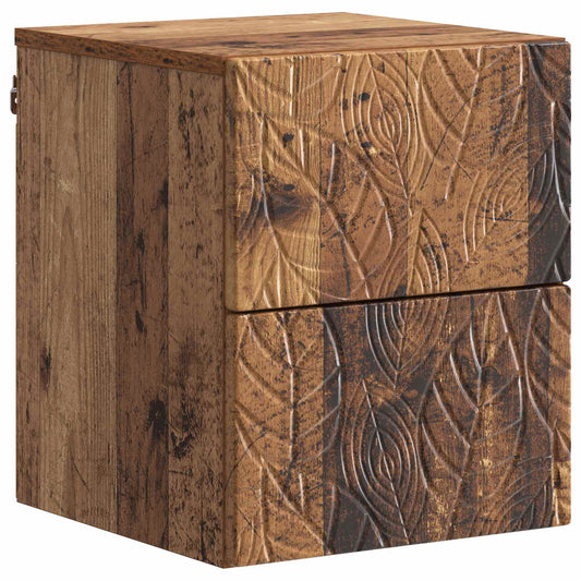 Wall-Mounted Bedside Cabinet Old wood 34.5 x 33 x 40 cm Wall-Mounted Bedside Cabinet Old wood 34.5 x 33 x 40 cm