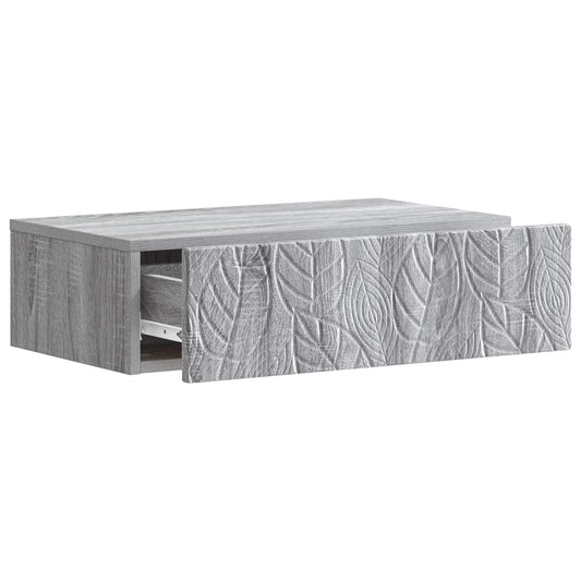 Wall-Mounted Side Table Grey Sonoma 87.5 x 34.5 x 17 cm Wall-Mounted Side Table Grey Sonoma 87.5 x 34.5 x 17 cm