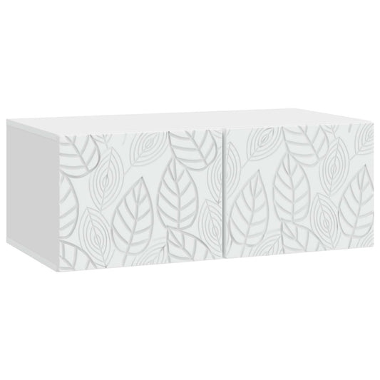 Wall-Mounted TV Cabinet 59.5 x 41 x 30 cm White Engineered Wood Wall-Mounted TV Cabinet 59.5 x 41 x 30 cm White Engineered Wood